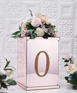 HIER_5150 8" Gold Decorative Rhinestone Number Stickers DIY Crafts - 0 16 HIER_5150 8