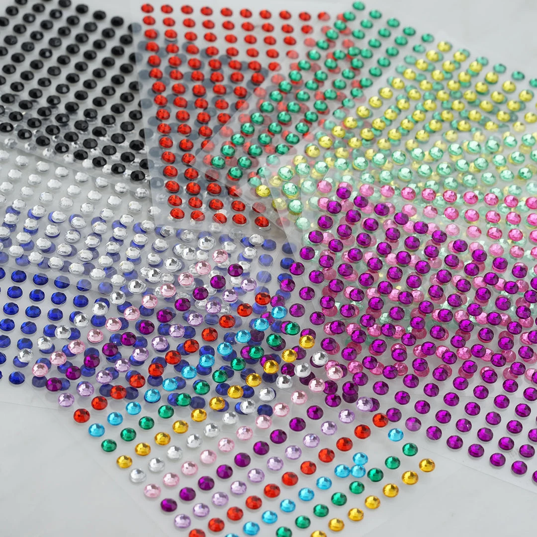 HIER_5150 1056 Pcs | Clear Self Adhesive Rhinestone Sheets Gemstone Sticker Wrap 6 HIER_5150 1056 Pcs | Clear Self Adhesive Rhinestone Sheets Gemstone Sticker Wrap