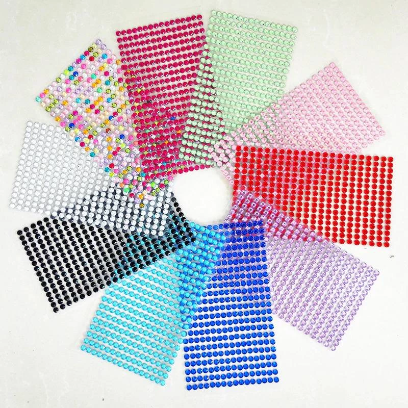 HIER_5150 1056 Pcs | Clear Self Adhesive Rhinestone Sheets Gemstone Sticker Wrap 8 HIER_5150 1056 Pcs | Clear Self Adhesive Rhinestone Sheets Gemstone Sticker Wrap