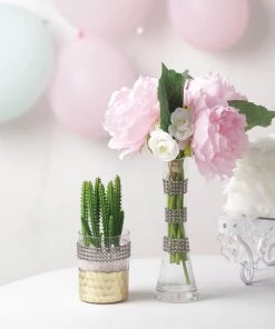 HIER_5150 3ft Charcoal Gray Stick-On Rhinestone Tape - DIY Self Adhesive Diamond Gemstone Stickers