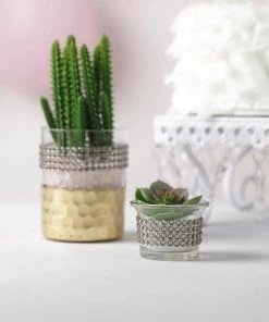 HIER_5150 3ft Charcoal Gray Stick-On Rhinestone Tape - DIY Self Adhesive Diamond Gemstone Stickers