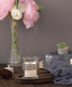 HIER_5150 3ft Charcoal Gray Stick-On Rhinestone Tape - DIY Self Adhesive Diamond Gemstone Stickers