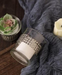 HIER_5150 3ft Charcoal Gray Stick-On Rhinestone Tape - DIY Self Adhesive Diamond Gemstone Stickers