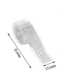 HIER_5150 3ft Iridescent Stick-On Rhinestone Tape, DIY Self Adhesive Diamond Gemstone Stickers 19 HIER_5150 3ft Iridescent Stick-On Rhinestone Tape, DIY Self Adhesive Diamond Gemstone Stickers