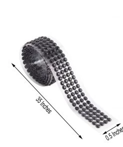 HIER_5150 3ft Black Stick-On Rhinestone Tape, DIY Self Adhesive Diamond Gemstone Stickers 18 HIER_5150 3ft Black Stick-On Rhinestone Tape, DIY Self Adhesive Diamond Gemstone Stickers