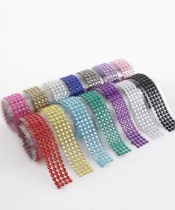 HIER_5150 3ft Iridescent Stick-On Rhinestone Tape, DIY Self Adhesive Diamond Gemstone Stickers 30 HIER_5150 3ft Iridescent Stick-On Rhinestone Tape, DIY Self Adhesive Diamond Gemstone Stickers