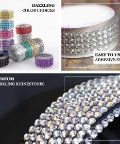 HIER_5150 3ft Green Stick-On Rhinestone Tape, DIY Self Adhesive Diamond Gemstone Stickers Tabletop Decor 20 HIER_5150 3ft Green Stick-On Rhinestone Tape, DIY Self Adhesive Diamond Gemstone Stickers Tabletop Decor