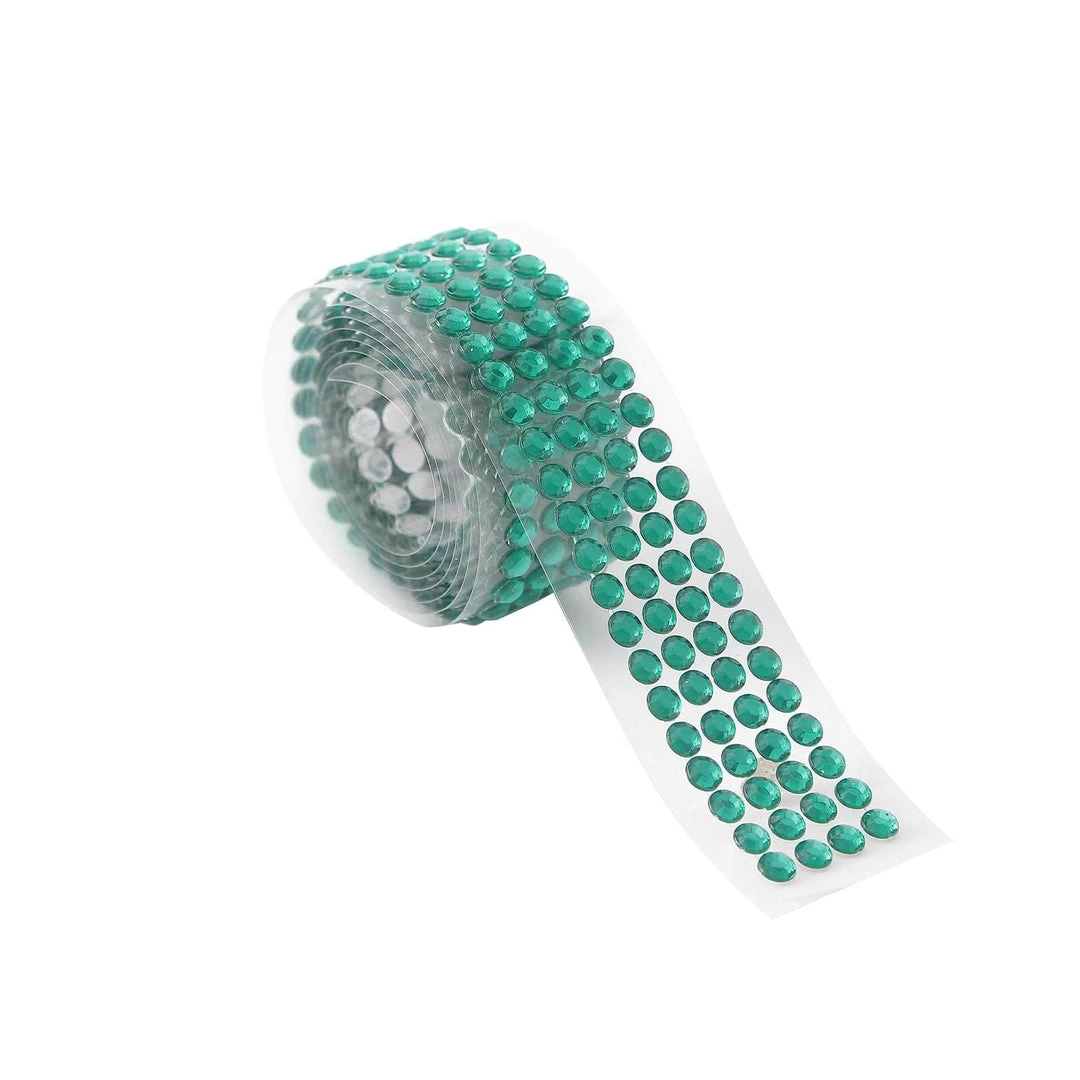 HIER_5150 3ft Green Stick-On Rhinestone Tape, DIY Self Adhesive Diamond Gemstone Stickers Tabletop Decor 17 HIER_5150 3ft Green Stick-On Rhinestone Tape, DIY Self Adhesive Diamond Gemstone Stickers Tabletop Decor