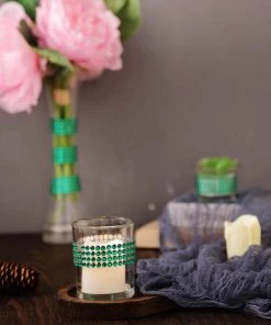 HIER_5150 3ft Green Stick-On Rhinestone Tape, DIY Self Adhesive Diamond Gemstone Stickers Tabletop Decor 25 HIER_5150 3ft Green Stick-On Rhinestone Tape, DIY Self Adhesive Diamond Gemstone Stickers Tabletop Decor