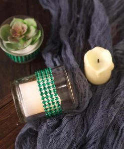 HIER_5150 3ft Green Stick-On Rhinestone Tape, DIY Self Adhesive Diamond Gemstone Stickers Tabletop Decor 22 HIER_5150 3ft Green Stick-On Rhinestone Tape, DIY Self Adhesive Diamond Gemstone Stickers Tabletop Decor