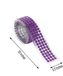 HIER_5150 3ft Purple Stick-On Rhinestone Tape, DIY Self Adhesive Diamond Gemstone Stickers 19 HIER_5150 3ft Purple Stick-On Rhinestone Tape, DIY Self Adhesive Diamond Gemstone Stickers