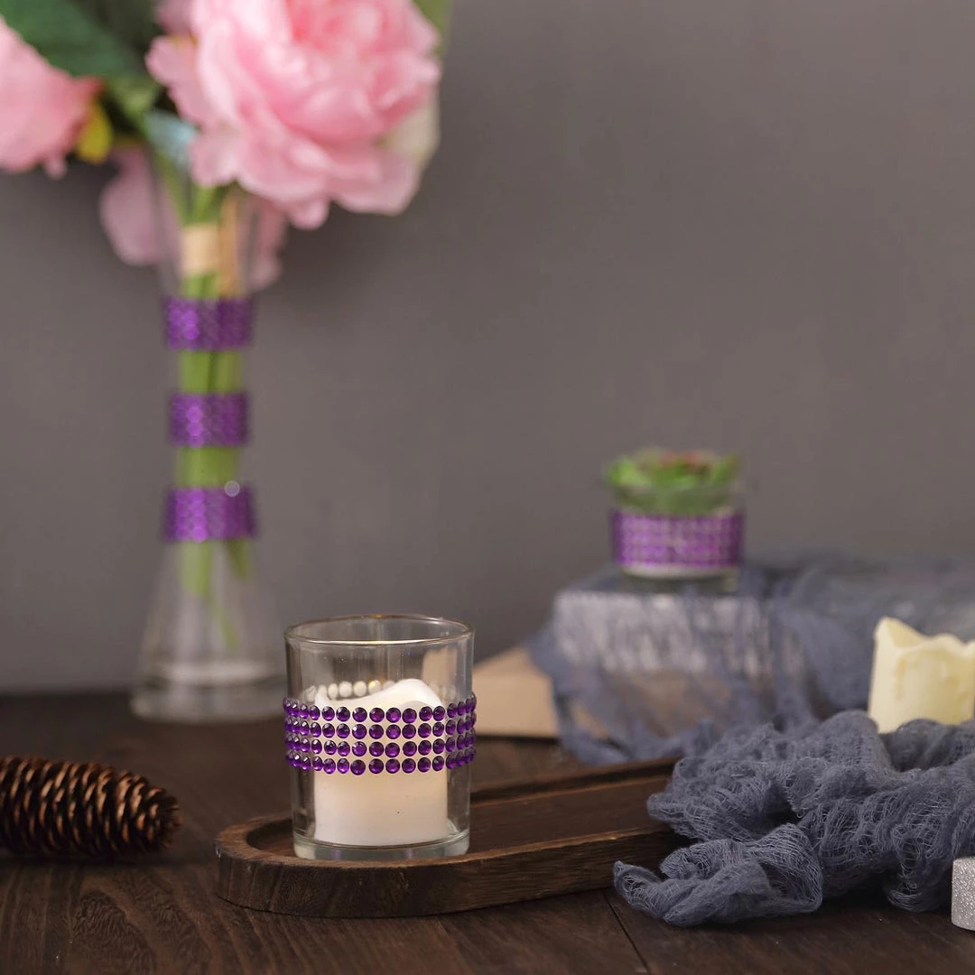 HIER_5150 3ft Purple Stick-On Rhinestone Tape, DIY Self Adhesive Diamond Gemstone Stickers 6 HIER_5150 3ft Purple Stick-On Rhinestone Tape, DIY Self Adhesive Diamond Gemstone Stickers