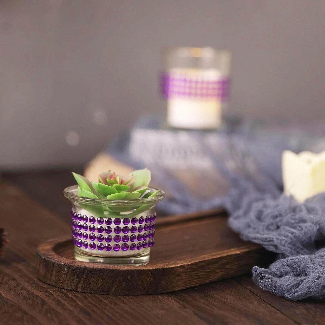 HIER_5150 3ft Purple Stick-On Rhinestone Tape, DIY Self Adhesive Diamond Gemstone Stickers 9 HIER_5150 3ft Purple Stick-On Rhinestone Tape, DIY Self Adhesive Diamond Gemstone Stickers