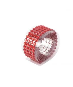 HIER_5150 3ft Red Stick-On Rhinestone Tape, DIY Self Adhesive Diamond Gemstone Stickers Tabletop Decor 32 HIER_5150 3ft Red Stick-On Rhinestone Tape, DIY Self Adhesive Diamond Gemstone Stickers Tabletop Decor
