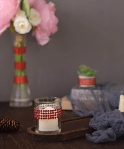 HIER_5150 3ft Red Stick-On Rhinestone Tape, DIY Self Adhesive Diamond Gemstone Stickers Tabletop Decor 25 HIER_5150 3ft Red Stick-On Rhinestone Tape, DIY Self Adhesive Diamond Gemstone Stickers Tabletop Decor