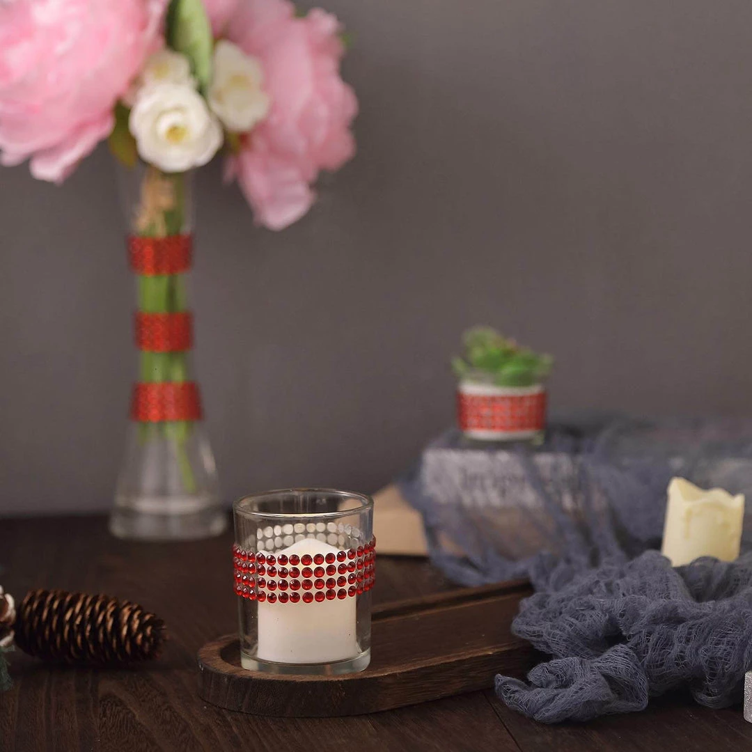 HIER_5150 3ft Red Stick-On Rhinestone Tape, DIY Self Adhesive Diamond Gemstone Stickers Tabletop Decor 9 HIER_5150 3ft Red Stick-On Rhinestone Tape, DIY Self Adhesive Diamond Gemstone Stickers Tabletop Decor