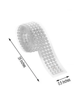 HIER_5150 3ft Silver Stick-On Rhinestone Tape, DIY Self Adhesive Diamond Gemstone Stickers Tabletop Decor 21 HIER_5150 3ft Silver Stick-On Rhinestone Tape, DIY Self Adhesive Diamond Gemstone Stickers Tabletop Decor