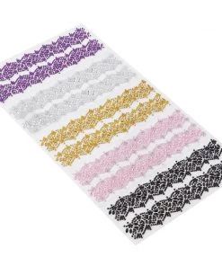 HIER_5150 2 Pack | Purple Floral Trim Rhinestone Stickers, Self Adhesive Diamond Craft Gem Stickers Tabletop Decor 28 HIER_5150 2 Pack | Purple Floral Trim Rhinestone Stickers, Self Adhesive Diamond Craft Gem Stickers Tabletop Decor