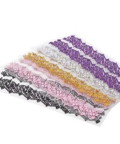 HIER_5150 2 Pack | Gold Floral Trim Rhinestone Stickers, Self Adhesive Diamond Craft Gem Stickers Tabletop Decor 28 HIER_5150 2 Pack | Gold Floral Trim Rhinestone Stickers, Self Adhesive Diamond Craft Gem Stickers Tabletop Decor