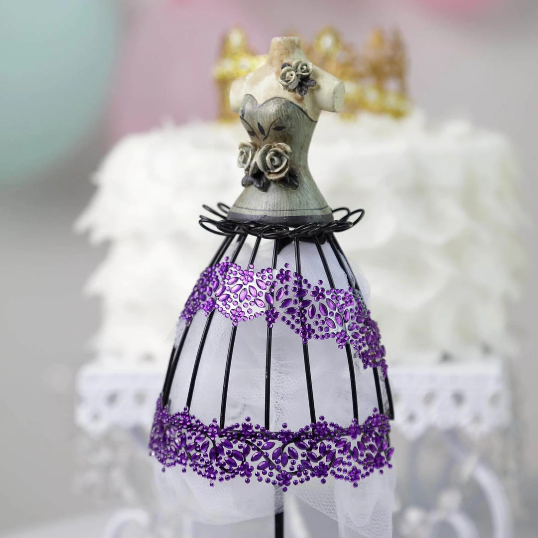 HIER_5150 2 Pack | Gold Floral Trim Rhinestone Stickers, Self Adhesive Diamond Craft Gem Stickers Tabletop Decor 6 HIER_5150 2 Pack | Gold Floral Trim Rhinestone Stickers, Self Adhesive Diamond Craft Gem Stickers Tabletop Decor