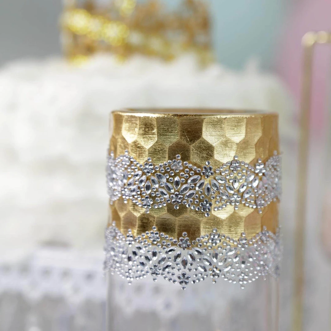 HIER_5150 2 Pack | Purple Floral Trim Rhinestone Stickers, Self Adhesive Diamond Craft Gem Stickers Tabletop Decor 8 HIER_5150 2 Pack | Purple Floral Trim Rhinestone Stickers, Self Adhesive Diamond Craft Gem Stickers Tabletop Decor