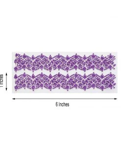 HIER_5150 2 Pack | Purple Floral Trim Rhinestone Stickers, Self Adhesive Diamond Craft Gem Stickers Tabletop Decor 17 HIER_5150 2 Pack | Purple Floral Trim Rhinestone Stickers, Self Adhesive Diamond Craft Gem Stickers Tabletop Decor