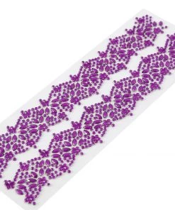HIER_5150 2 Pack | Purple Floral Trim Rhinestone Stickers, Self Adhesive Diamond Craft Gem Stickers Tabletop Decor 29 HIER_5150 2 Pack | Purple Floral Trim Rhinestone Stickers, Self Adhesive Diamond Craft Gem Stickers Tabletop Decor
