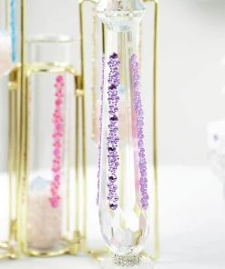 HIER_5150 3 Pack | Black Heptagon Self Adhesive Rhinestone Gem Craft Stickers Tabletop Decor