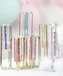 HIER_5150 Tabletop Decor 3 Pack | Lavender Heptagon Self Adhesive Rhinestone Gem Craft Stickers 30 HIER_5150 Tabletop Decor 3 Pack | Lavender Heptagon Self Adhesive Rhinestone Gem Craft Stickers