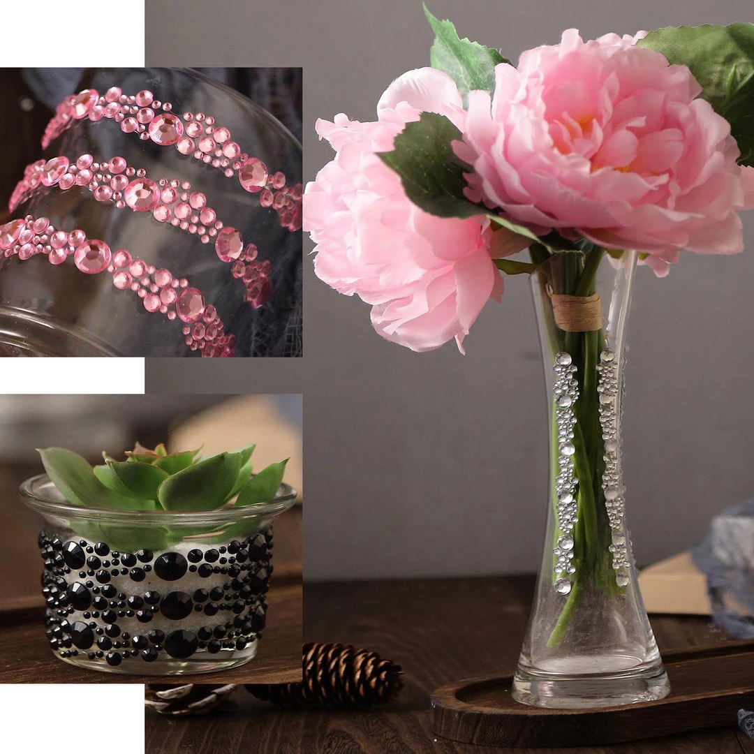 HIER_5150 Tabletop Decor 3 Pack | Lavender Heptagon Self Adhesive Rhinestone Gem Craft Stickers 5 HIER_5150 Tabletop Decor 3 Pack | Lavender Heptagon Self Adhesive Rhinestone Gem Craft Stickers