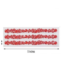 HIER_5150 3 Pack | Red Heptagon Self Adhesive Rhinestone Gem Craft Stickers 21 HIER_5150 3 Pack | Red Heptagon Self Adhesive Rhinestone Gem Craft Stickers