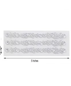 HIER_5150 3 Pack | Silver Heptagon Self Adhesive Rhinestone Gem Craft Stickers 21 HIER_5150 3 Pack | Silver Heptagon Self Adhesive Rhinestone Gem Craft Stickers