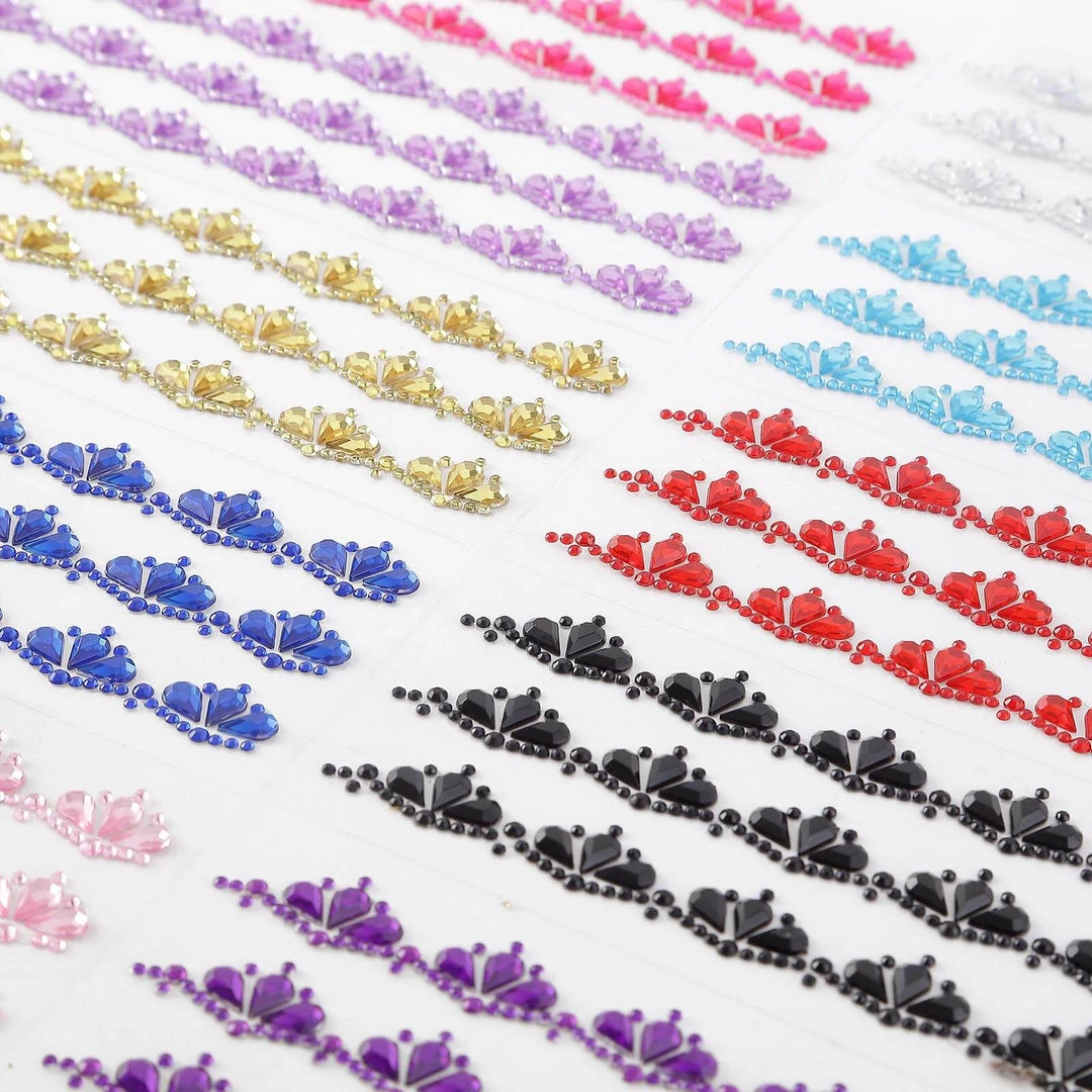 HIER_5150 3 Pack | Stick-On Diamond Rhinestone Gems, Royal Blue Self Adhesive Crown DIY Craft Stickers 18 HIER_5150 3 Pack | Stick-On Diamond Rhinestone Gems, Royal Blue Self Adhesive Crown DIY Craft Stickers