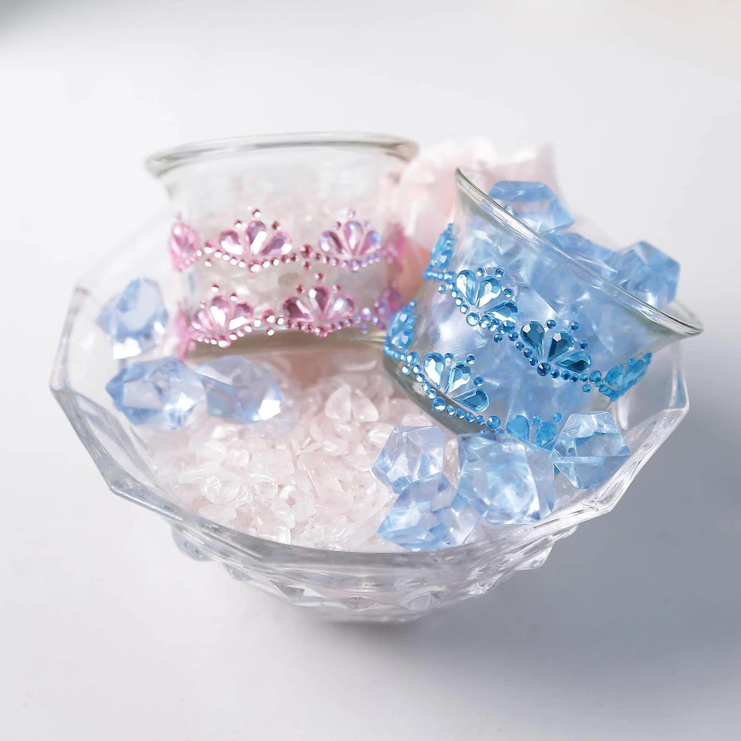 HIER_5150 3 Pack | Stick-On Diamond Rhinestone Gems, Silver Self Adhesive Crown DIY Craft Stickers Chargers & Centerpieces 13 HIER_5150 3 Pack | Stick-On Diamond Rhinestone Gems, Silver Self Adhesive Crown DIY Craft Stickers Chargers & Centerpieces