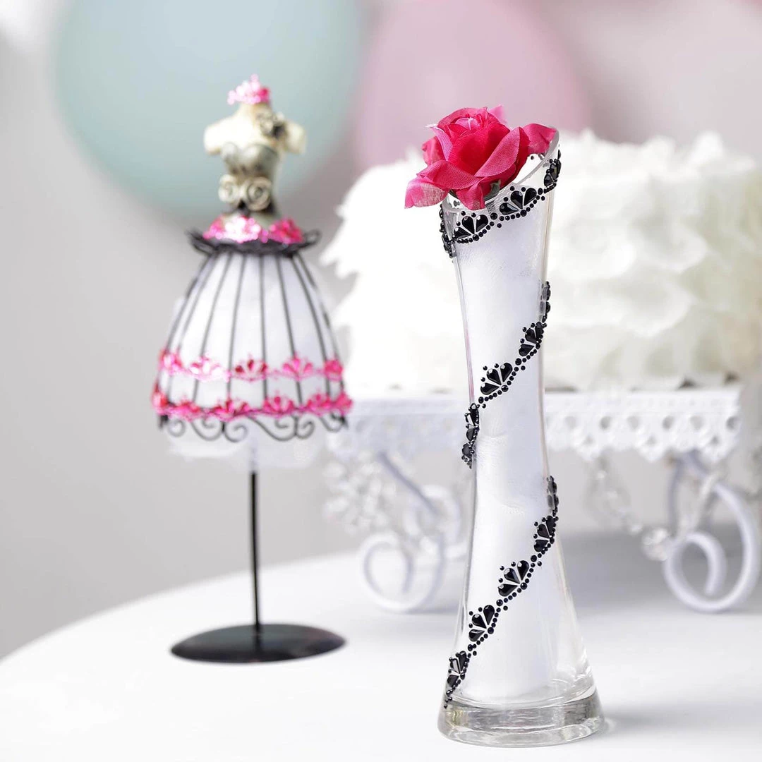 HIER_5150 3 Pack | Stick-On Diamond Rhinestone Gems, Black Self Adhesive Crown DIY Craft Stickers Chargers & Centerpieces 6 HIER_5150 3 Pack | Stick-On Diamond Rhinestone Gems, Black Self Adhesive Crown DIY Craft Stickers Chargers & Centerpieces