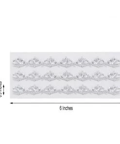 HIER_5150 3 Pack | Stick-On Diamond Rhinestone Gems, Silver Self Adhesive Crown DIY Craft Stickers Chargers & Centerpieces 22 HIER_5150 3 Pack | Stick-On Diamond Rhinestone Gems, Silver Self Adhesive Crown DIY Craft Stickers Chargers & Centerpieces