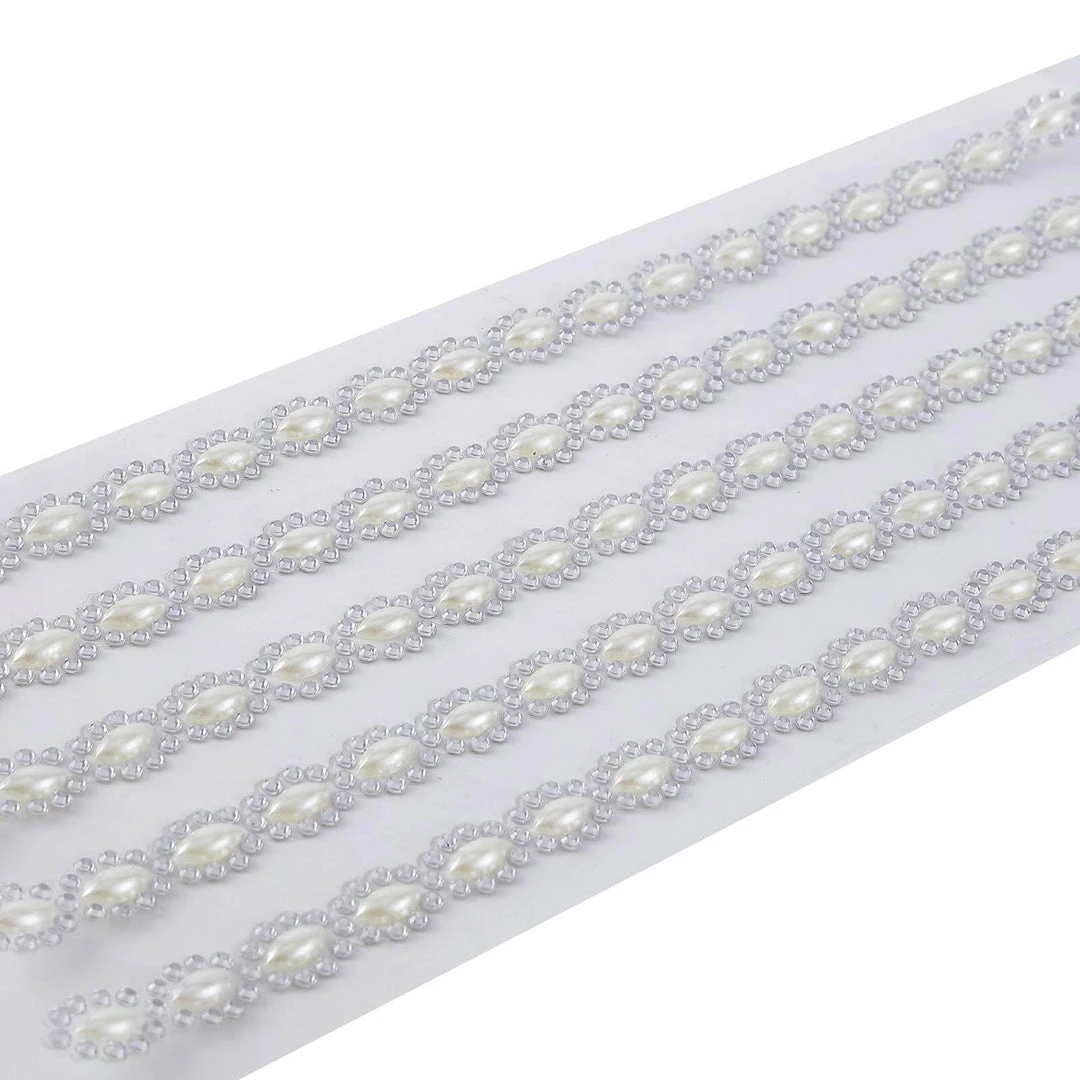 HIER_5150 Tabletop Decor 5 Strips | Stick On Rhinestone Gems | Oval Self Adhesive Diamond Rhinestone Stickers | Silver 1 HIER_5150 Tabletop Decor 5 Strips | Stick On Rhinestone Gems | Oval Self Adhesive Diamond Rhinestone Stickers | Silver