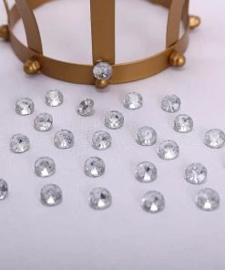 HIER_5150 1000 Pcs | Clear Round Diamond Rhinestones, DIY Craft Jewels Decor Tabletop Decor