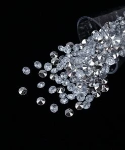 HIER_5150 1000 Pcs | Clear Round Diamond Rhinestones, DIY Craft Jewels Decor Tabletop Decor