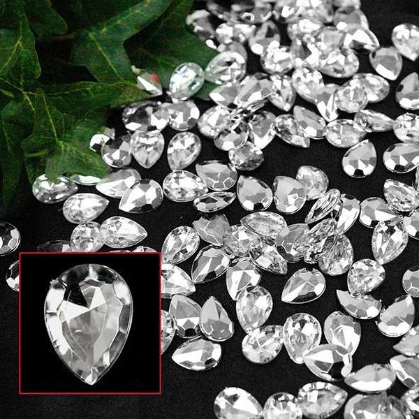 HIER_5150 Chargers & Centerpieces 470 Pcs | Clear Teardrop Diamond Rhinestones, DIY Craft Jewels Decor 1 HIER_5150 Chargers & Centerpieces 470 Pcs | Clear Teardrop Diamond Rhinestones, DIY Craft Jewels Decor