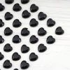 HIER_5150 Chargers & Centerpieces 600 Pcs | Black Heart Shape Stick-On Diamond Rhinestone Stickers, DIY Self Adhesive Gemstone Jewel Stickers