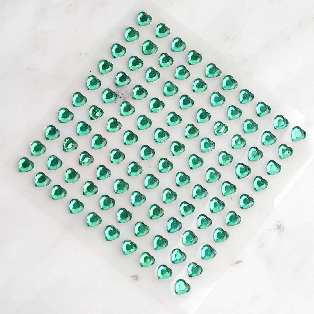 HIER_5150 Chargers & Centerpieces 600 Pcs | Hunter Green Heart Shape Stick-On Diamond Rhinestone Stickers, DIY Self Adhesive Gemstone Jewel Stickers 2 HIER_5150 Chargers & Centerpieces 600 Pcs | Hunter Green Heart Shape Stick-On Diamond Rhinestone Stickers, DIY Self Adhesive Gemstone Jewel Stickers