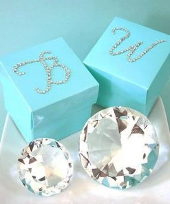 HIER_5150 12 Pack | 1.5" Clear Rhinestone Monogram Letter Jewel Sticker Self Adhesive DIY Diamond Decor Tabletop Decor 46 HIER_5150 12 Pack | 1.5