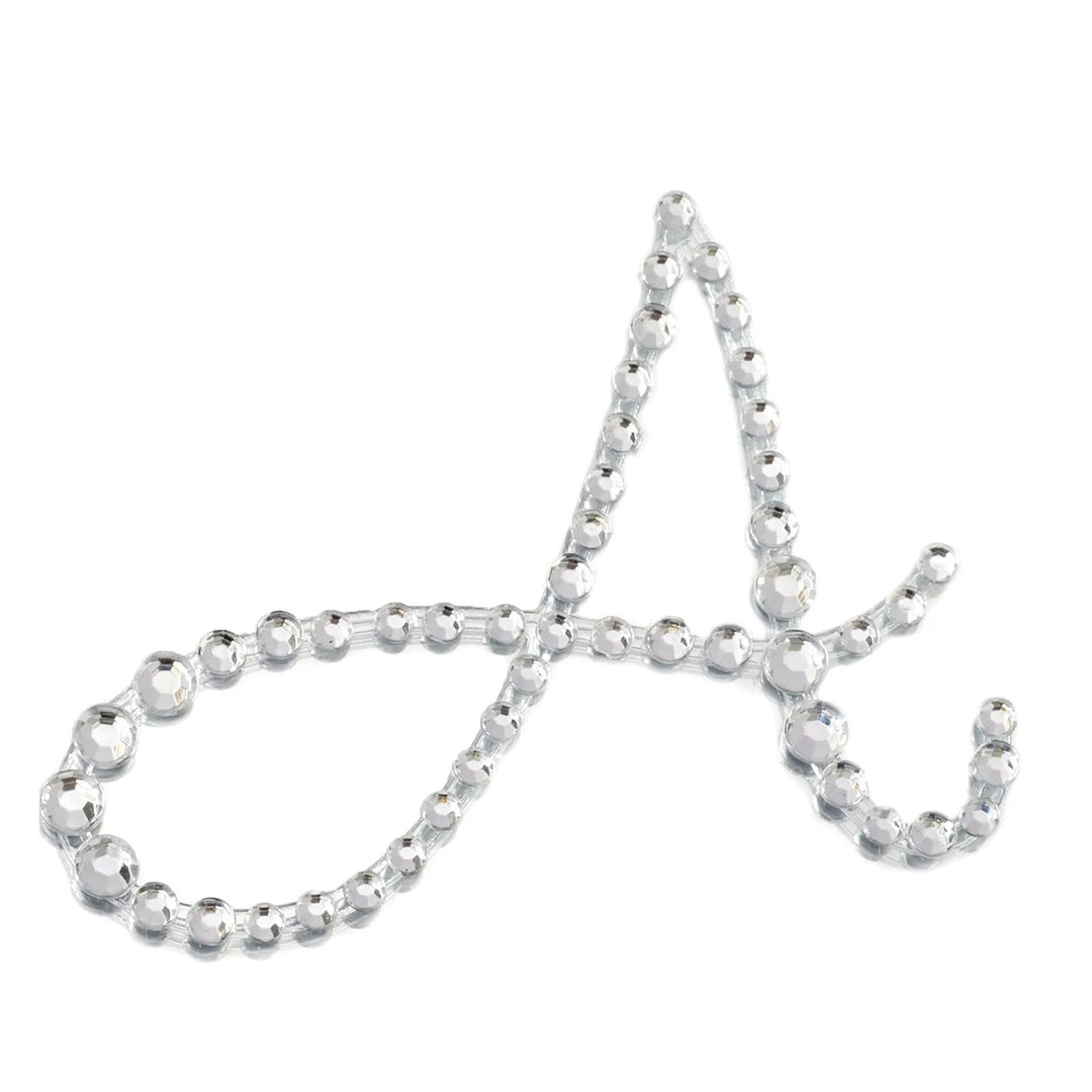 HIER_5150 12 Pack | 1.5" Clear Rhinestone Monogram Letter Jewel Sticker Self Adhesive DIY Diamond Decor - A Tabletop Decor 1 HIER_5150 12 Pack | 1.5" Clear Rhinestone Monogram Letter Jewel Sticker Self Adhesive DIY Diamond Decor - A Tabletop Decor