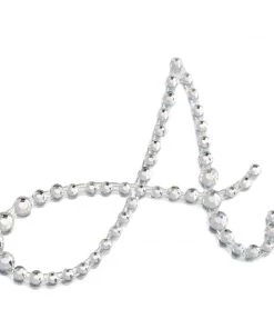 HIER_5150 12 Pack | 1.5" Clear Rhinestone Monogram Letter Jewel Sticker Self Adhesive DIY Diamond Decor Tabletop Decor 47 HIER_5150 12 Pack | 1.5