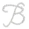 HIER_5150 12 Pack | 1.5" Clear Rhinestone Monogram Letter Jewel Sticker Self Adhesive DIY Diamond Decor - B