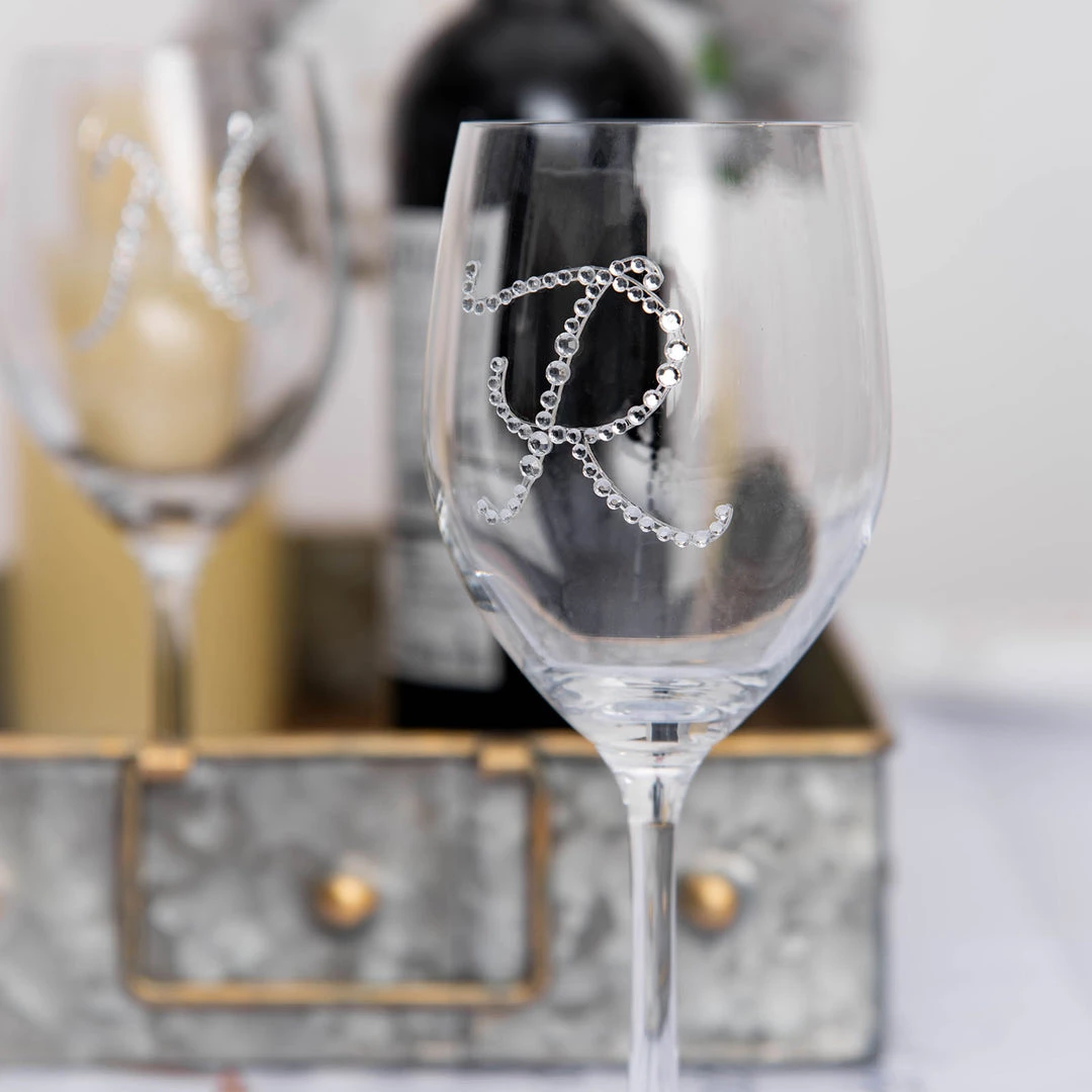 HIER_5150 Tabletop Decor 12 Pack | 1.5" Clear Rhinestone Monogram Letter Jewel Sticker Self Adhesive DIY Diamond Decor - J 6 HIER_5150 Tabletop Decor 12 Pack | 1.5" Clear Rhinestone Monogram Letter Jewel Sticker Self Adhesive DIY Diamond Decor - J