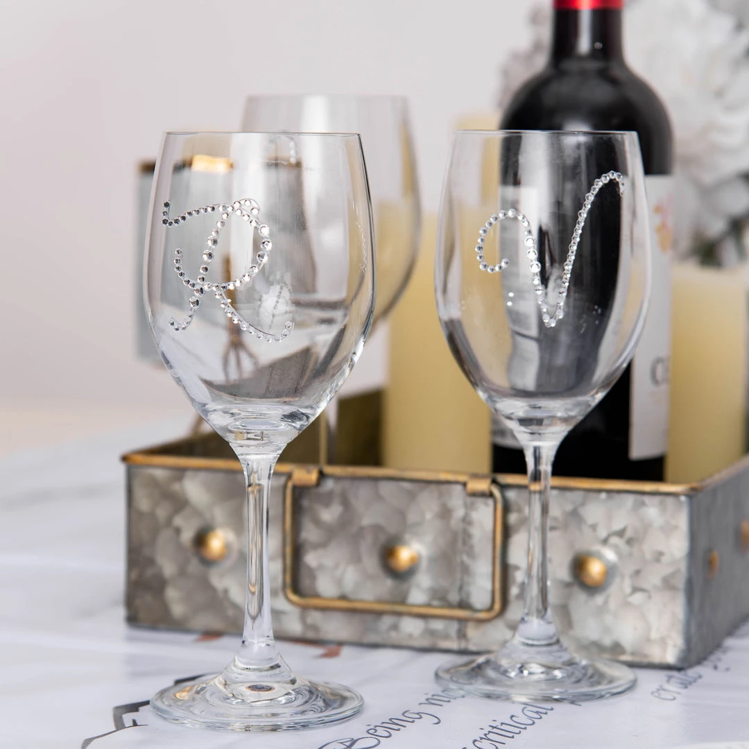 HIER_5150 12 Pack | 1.5" Clear Rhinestone Monogram Letter Jewel Sticker Self Adhesive DIY Diamond Decor - F 2 HIER_5150 12 Pack | 1.5" Clear Rhinestone Monogram Letter Jewel Sticker Self Adhesive DIY Diamond Decor - F