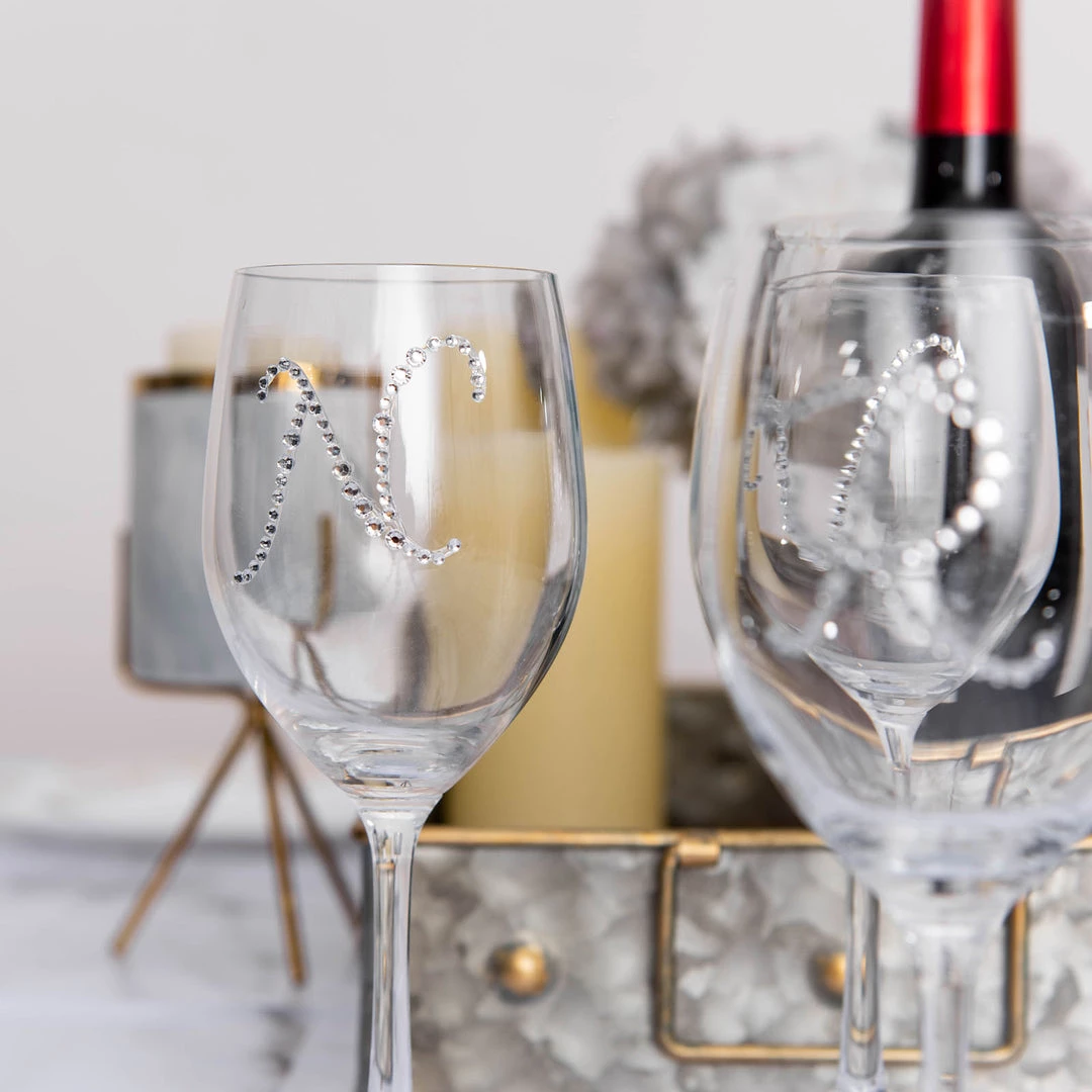 HIER_5150 12 Pack | 1.5" Clear Rhinestone Monogram Letter Jewel Sticker Self Adhesive DIY Diamond Decor - A Tabletop Decor 2 HIER_5150 12 Pack | 1.5" Clear Rhinestone Monogram Letter Jewel Sticker Self Adhesive DIY Diamond Decor - A Tabletop Decor