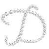 HIER_5150 Tabletop Decor 12 Pack | 1.5" Clear Rhinestone Monogram Letter Jewel Sticker Self Adhesive DIY Diamond Decor - D